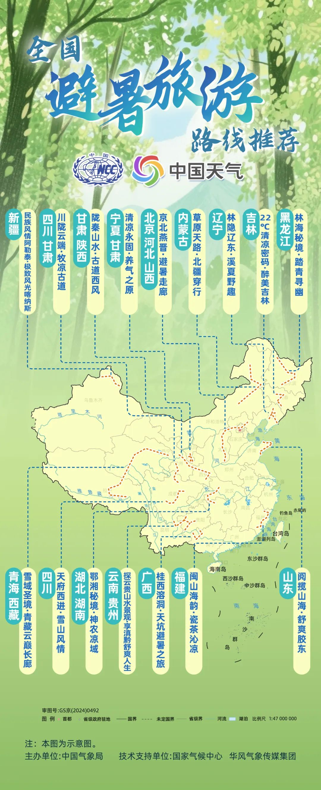 暑假去哪儿玩?北京山东新疆等16条全国暑期避暑旅游路线来了