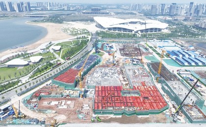 膠州：300工人奮戰“絲路千古情”項目建設