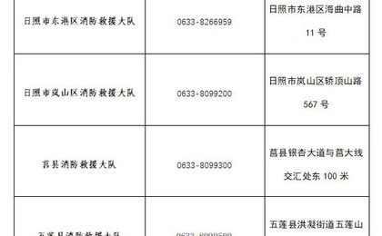 日照市消防救援支队招收政府专职消防队员