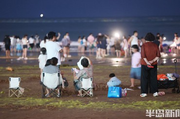 夜色赶海