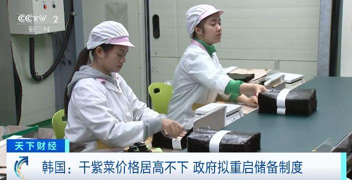 韩国干紫菜价格涨超4成,政府拟时隔近20年重启储备制度