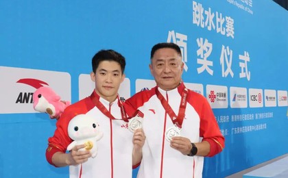 高密台晓虎获第十五届全运会跳水比赛一银一铜