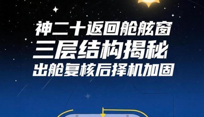 神二十返回舱舷窗三层结构揭秘，出舱复核后择机加固