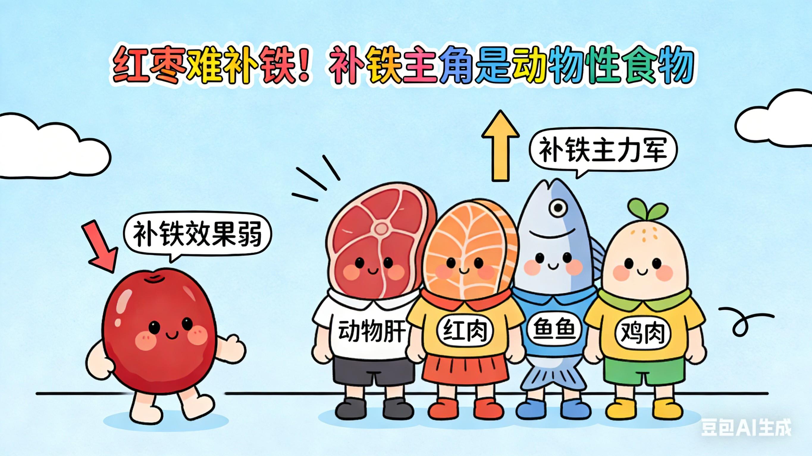 红枣难补铁！请收好“补铁食物排行榜”