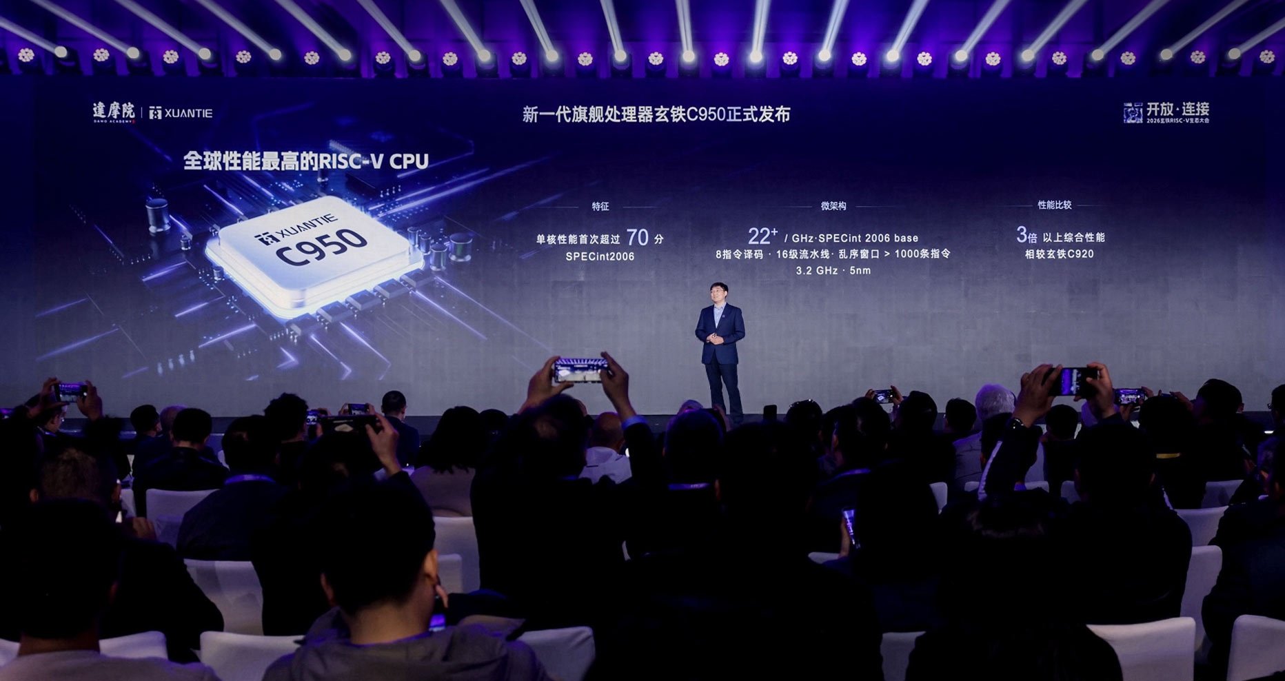 刷新全球性能纪录  阿里达摩院发布RISC-V CPU玄铁C950