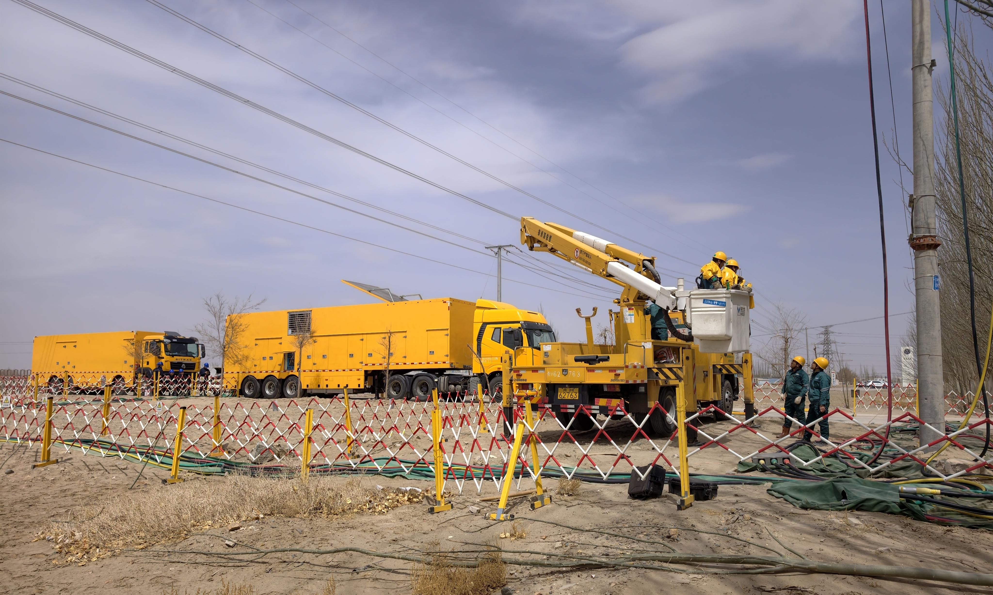 全国首台6000千瓦中压发电车高海拔试验测试成功