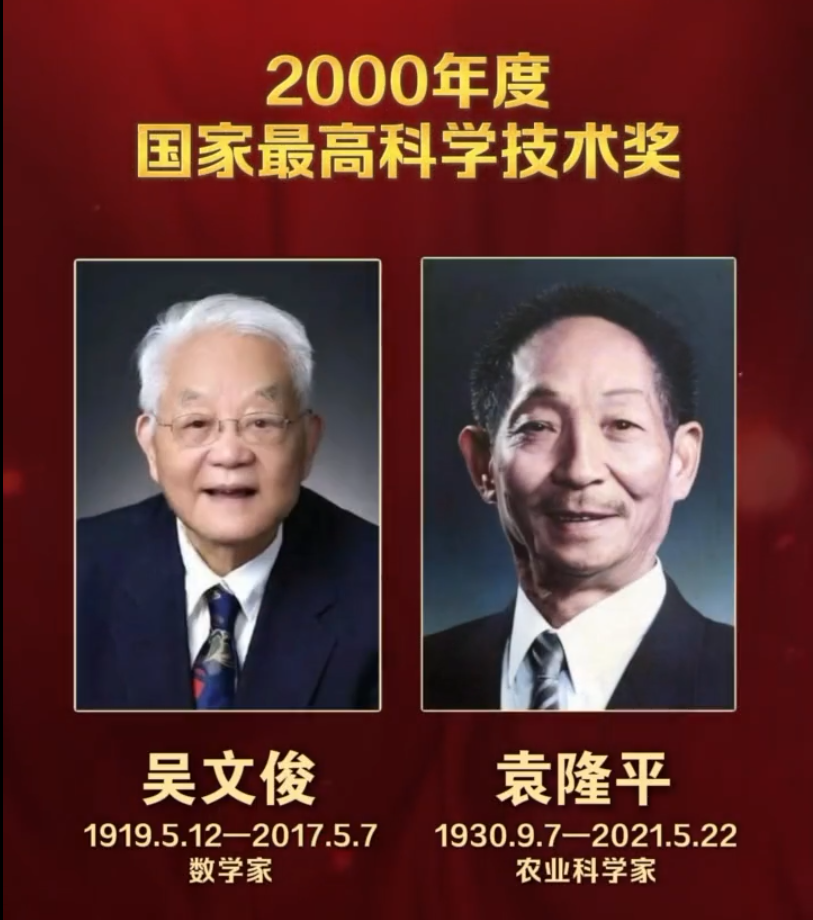 60秒，历任国家最高科学技术奖获得者速览