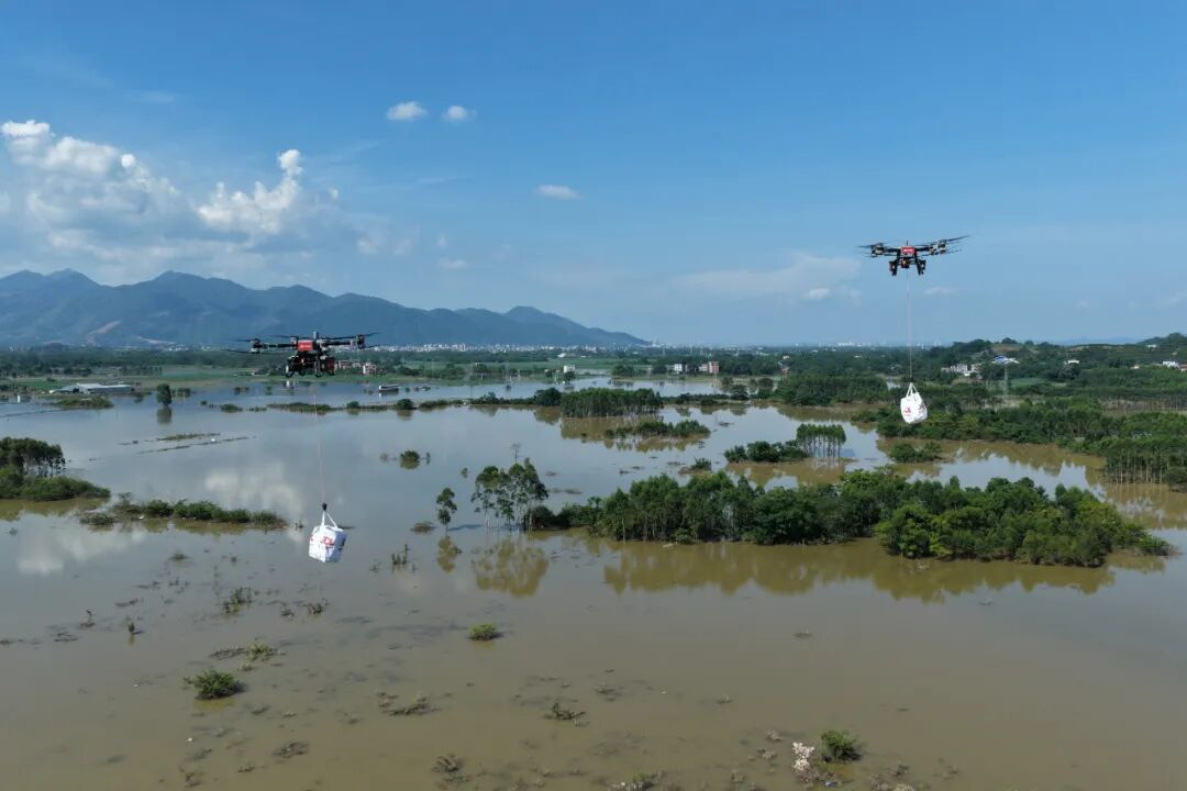 京东多架应急无人机参与广西“水陆空”三线驰援