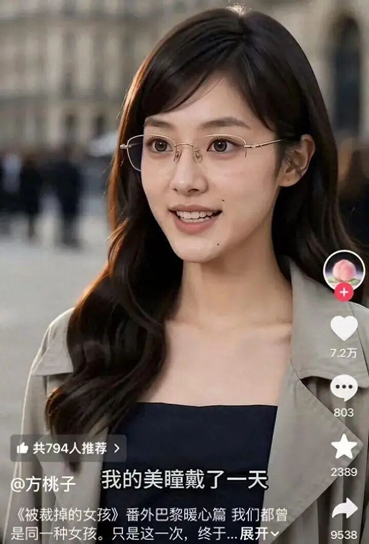 AI短剧女主方桃子代言美瞳视频已下架，律师：涉嫌虚构使用体验