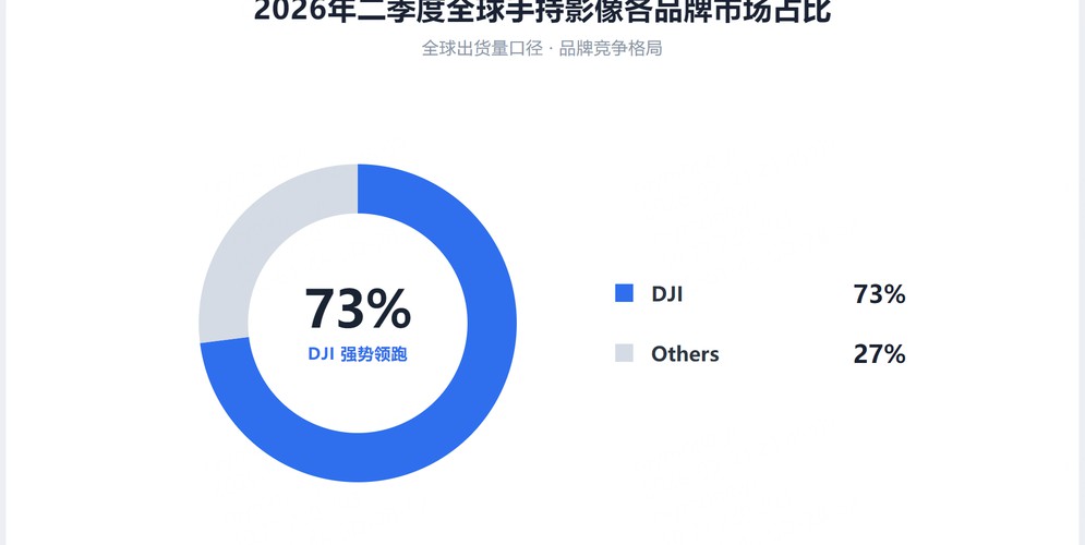 IDC最新报告：大疆手持智能相机全球市场份额达73%，断层领跑