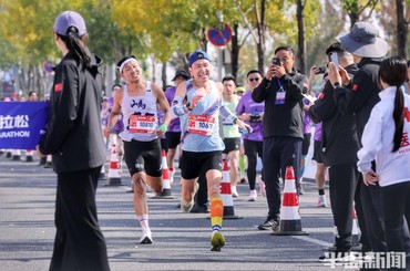 胶州湾大桥马拉松完赛精彩定格