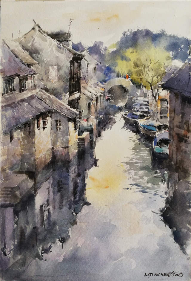 【回澜阁】李家成水彩意境