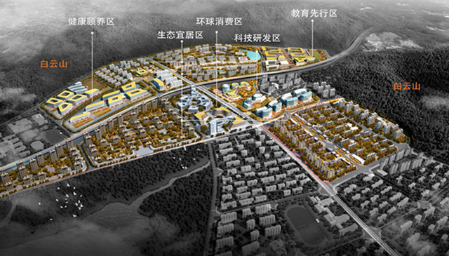 绿地·国科健康科技小镇规划示意.