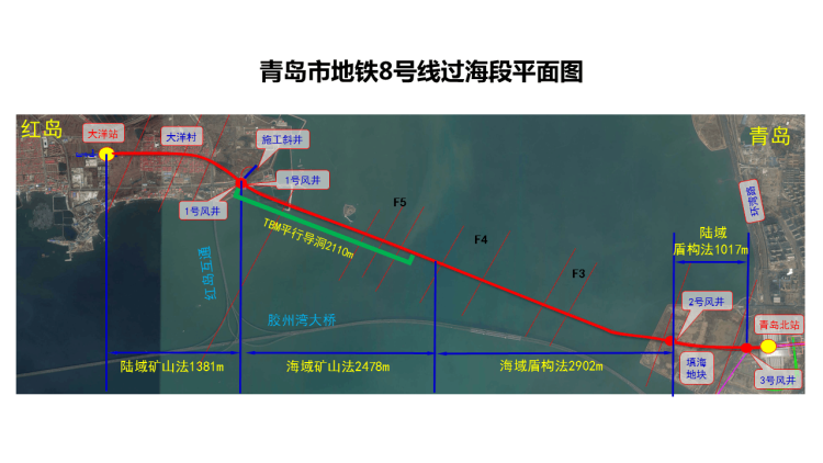 穿越膠州灣海域5.4公里,青島地鐵8號線過海段隧道貫通