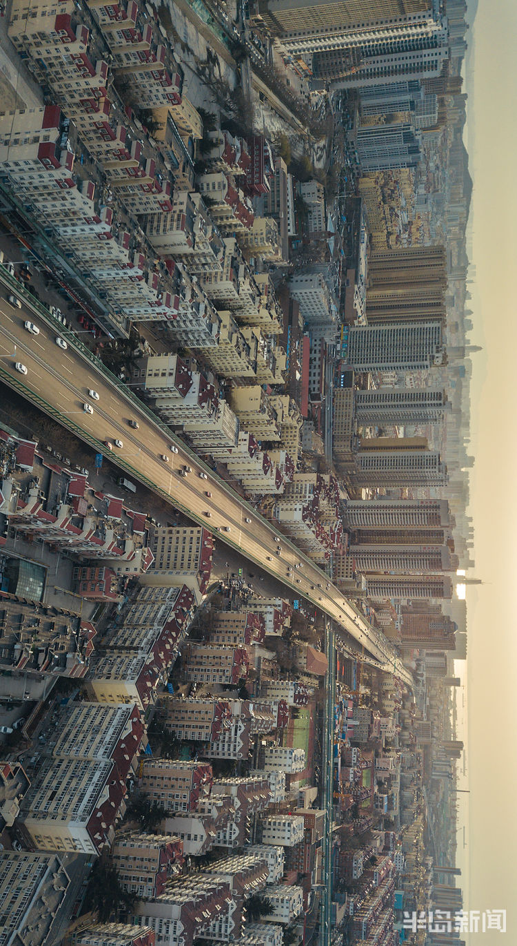 横屏更精彩空中视角俯瞰市北部分城区风貌