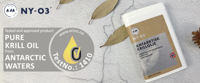 挪威ny-o3磷虾油荣获orivo-"纯南极磷虾油"认证