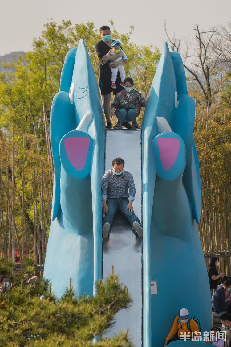 发现青岛"宝藏级"打卡地⑧:超萌大象滑梯 在这里找到童年回忆