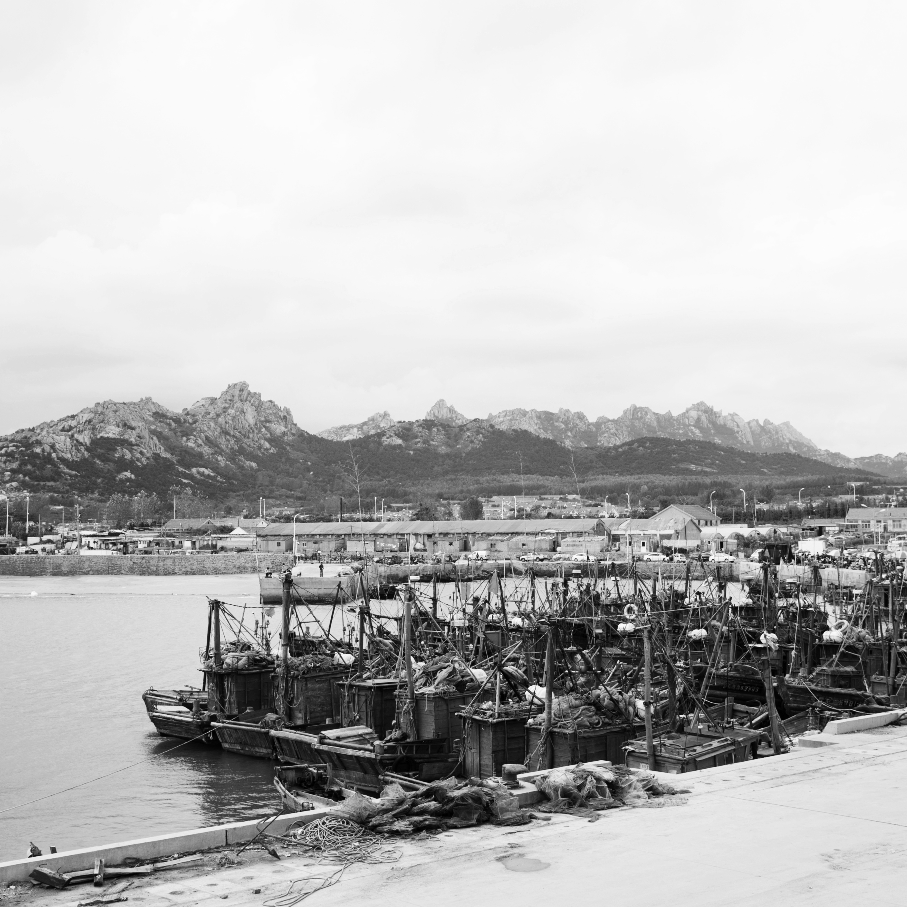 编号:24022 照片标题:停靠渔船的胶南码头 照片详细介绍:胶南码头新景