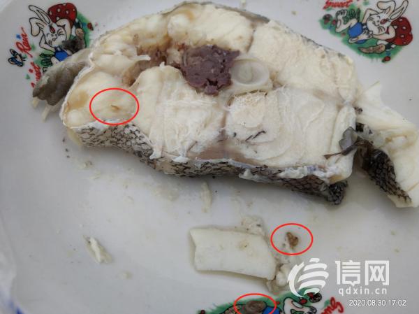 在永旺买的鳕鱼有寄生虫青岛爱源食品正常