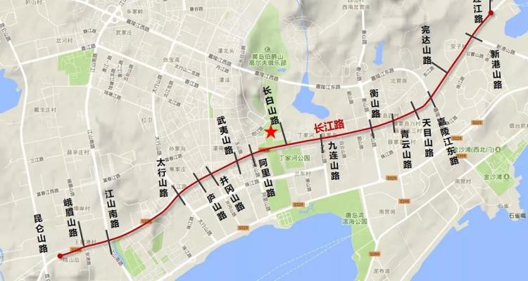 长江路道路整治工程是新区2021年重点实施项目,项目西起长昆立交桥