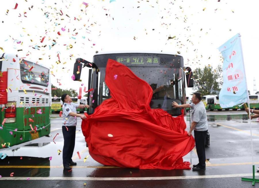 417路微循环公交线开通填补傍海中路公交盲区