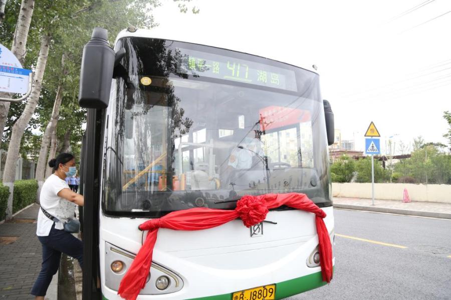 417路微循环公交线开通填补傍海中路公交盲区