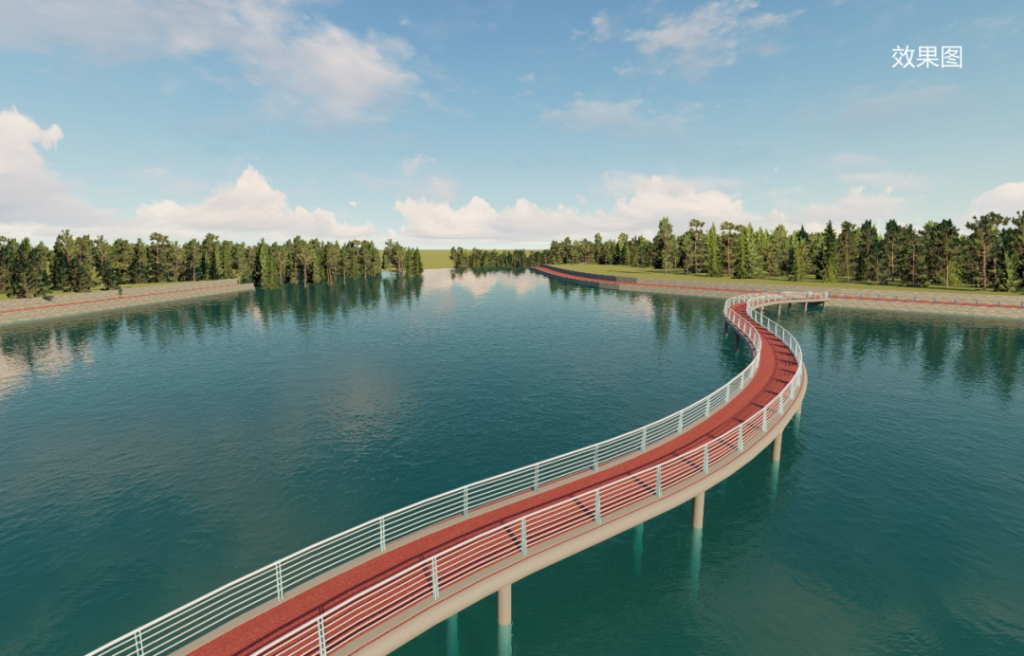 期待!平度现河跨河步行栈桥项目正式开工