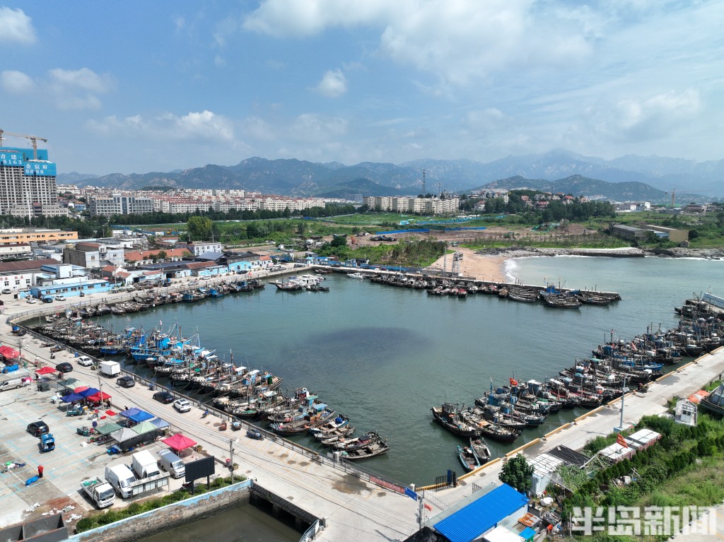 崂山区沙子口南姜码头:整备渔船,只待开海-半岛网