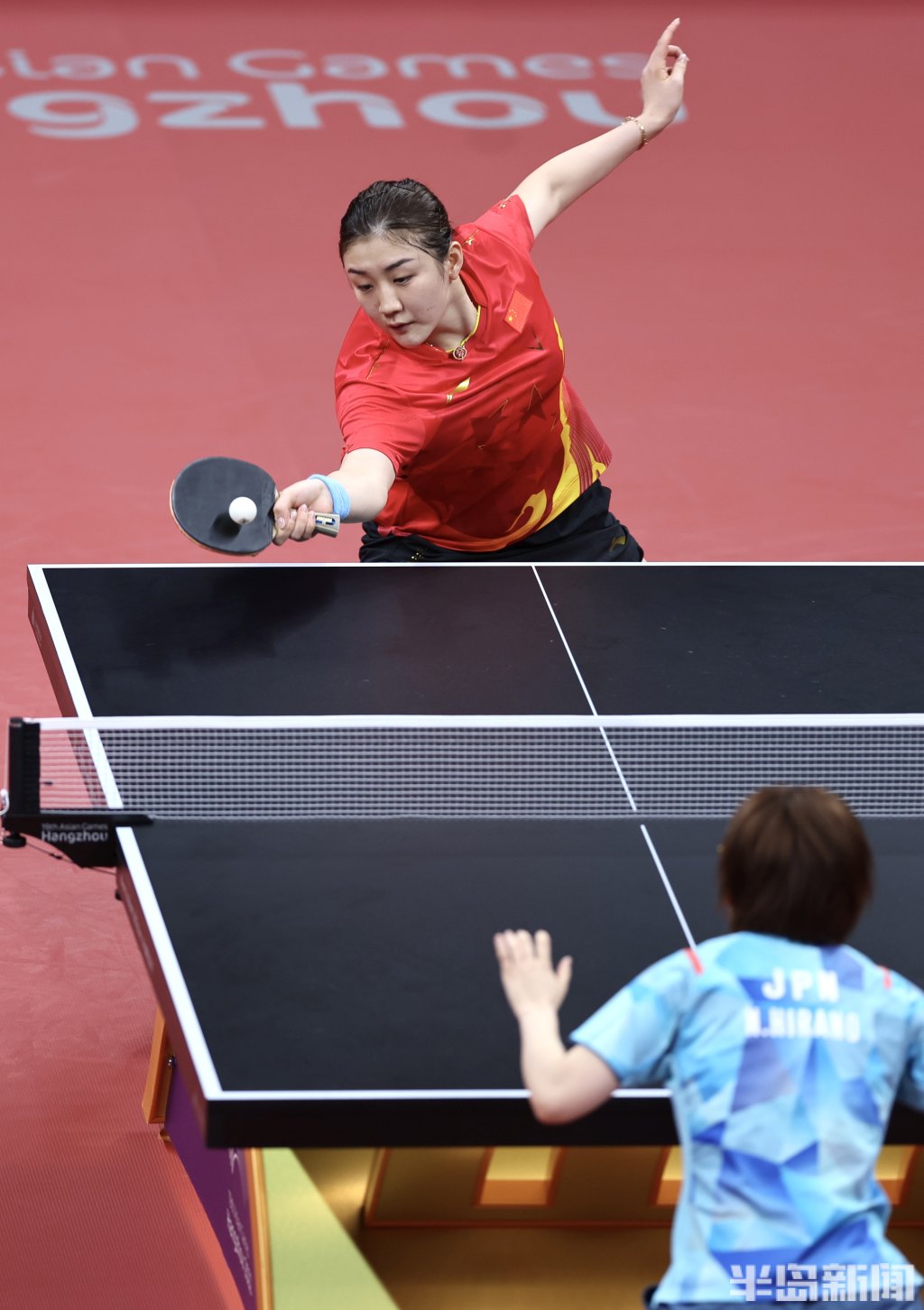 中国队夺得杭州亚运会乒乓球女子团体金牌