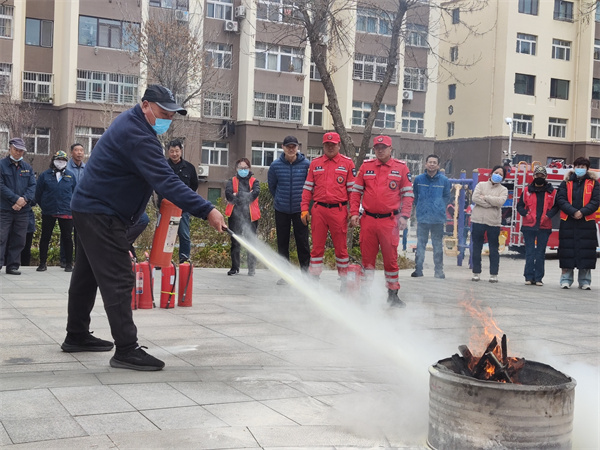 城阳区城阳街道开展春季消防安全培训及演练活动