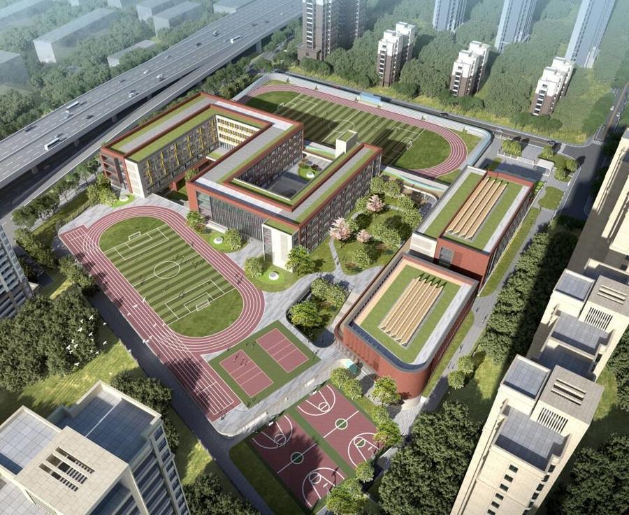 这所九年一贯制学校新建成这样了！-半岛网