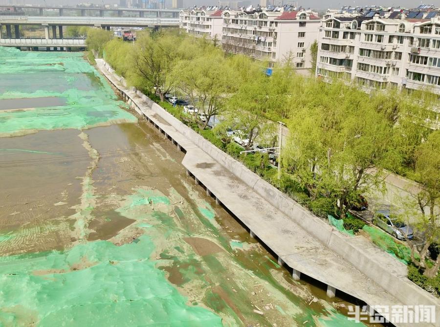 李村河即将上新综合治理工程全力推进力争5月具备对市民开放条件