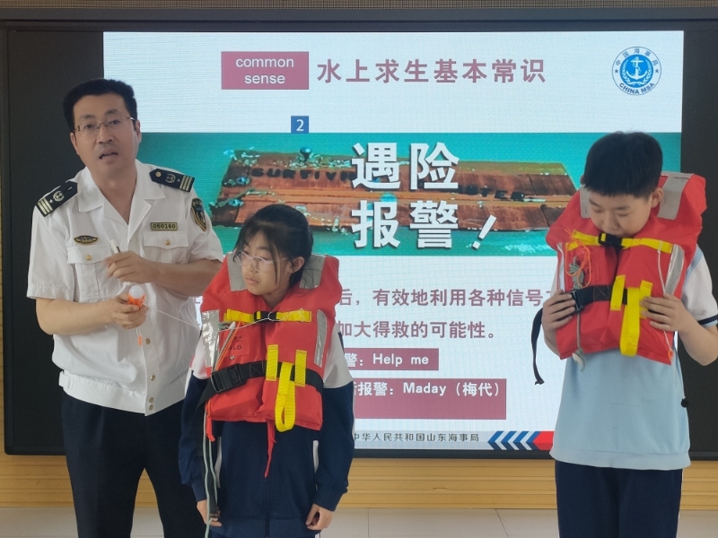 科普专家进校园!青岛陵县路小学举办水上安全和防溺水技能培训-半岛网