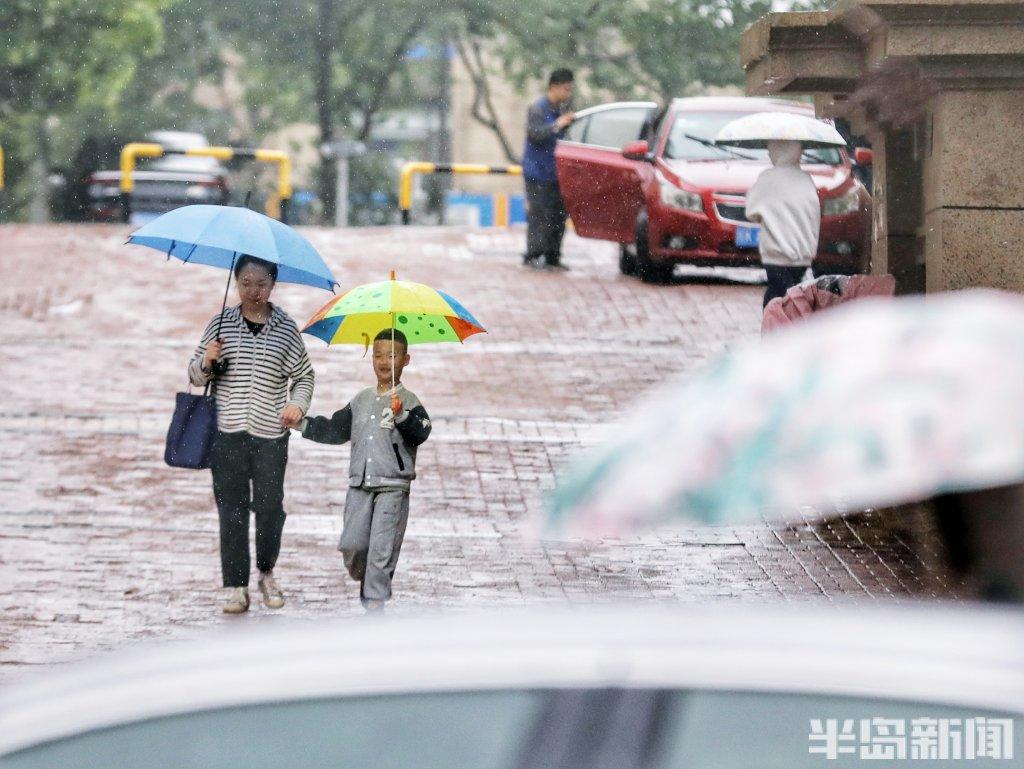 冒雨奔忙-半岛网