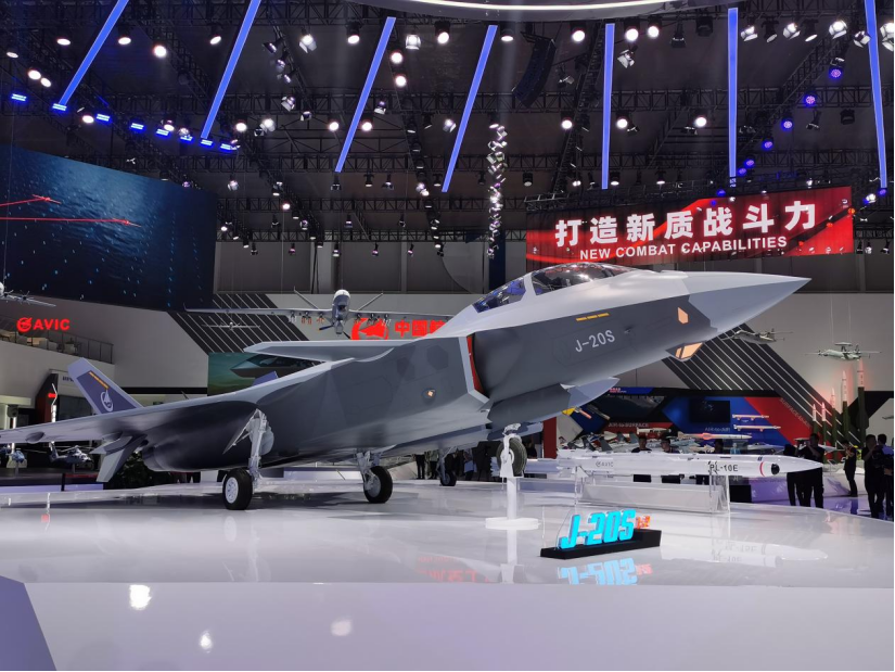 中国航展|歼-20S首次公开:全球首款正式亮相的双座五代战机-半岛网