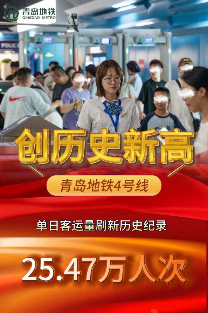 213.71万人次!青岛地铁非节假日及旅游旺季客运量再创新高-半岛网