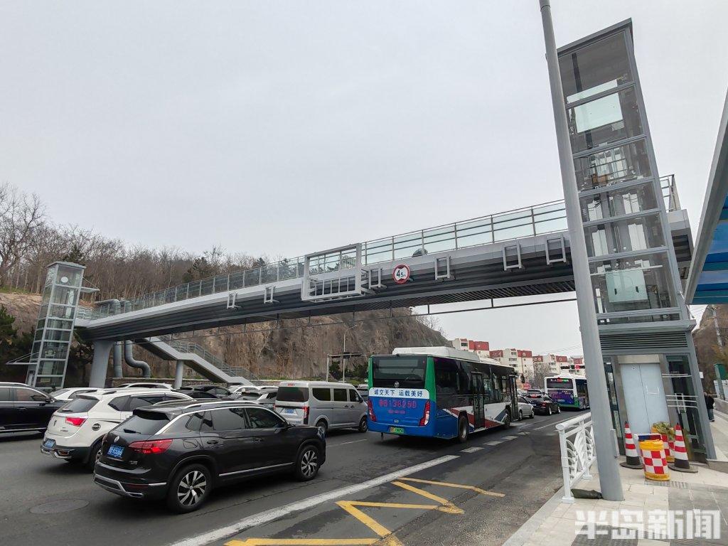 福州路两处过街天桥建设“收尾”!-半岛网
